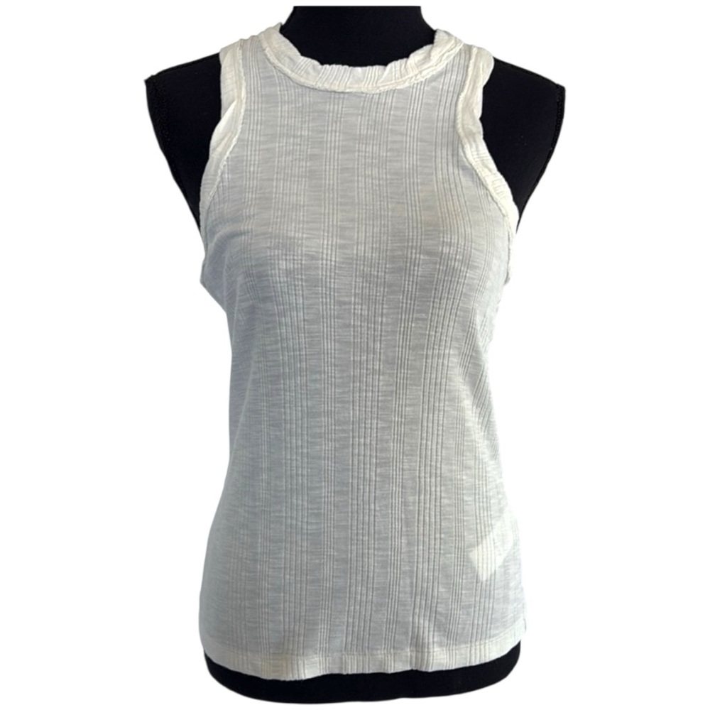 Anthropologie Women's Sleeveless White Top in sz Small